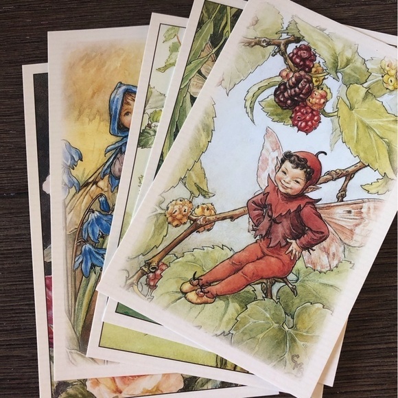 Garden Flower Fairies by: Cicely Mary Barker postcard set #15 - Picture 1 of 7